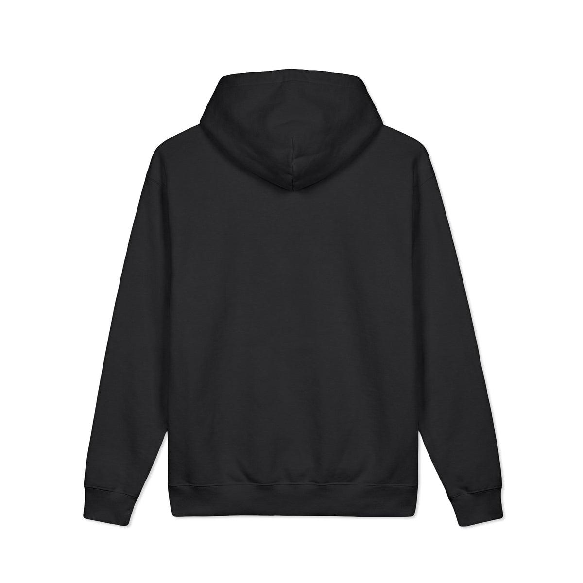Rare Lab Owl Lantern heavyweight hoodie with a small glowing Rare Lab owl jack-o'-lantern logo on the chest