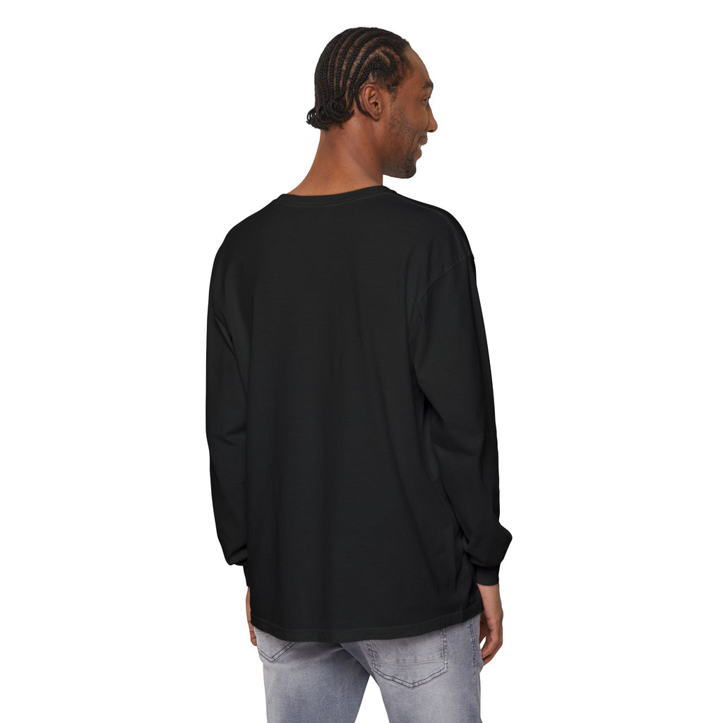 Rare Lab Brush Stroke American Flag long sleeve tee: brush stroke flag script across the chest
