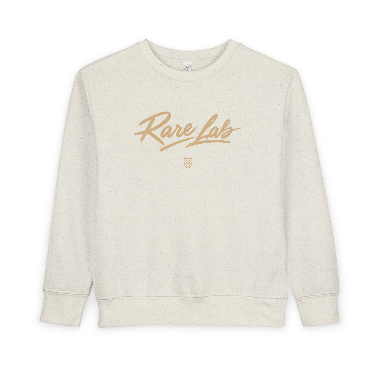 Rare Lab Brush Stroke toddler sweatshirt: Rare Lab script across the chest
