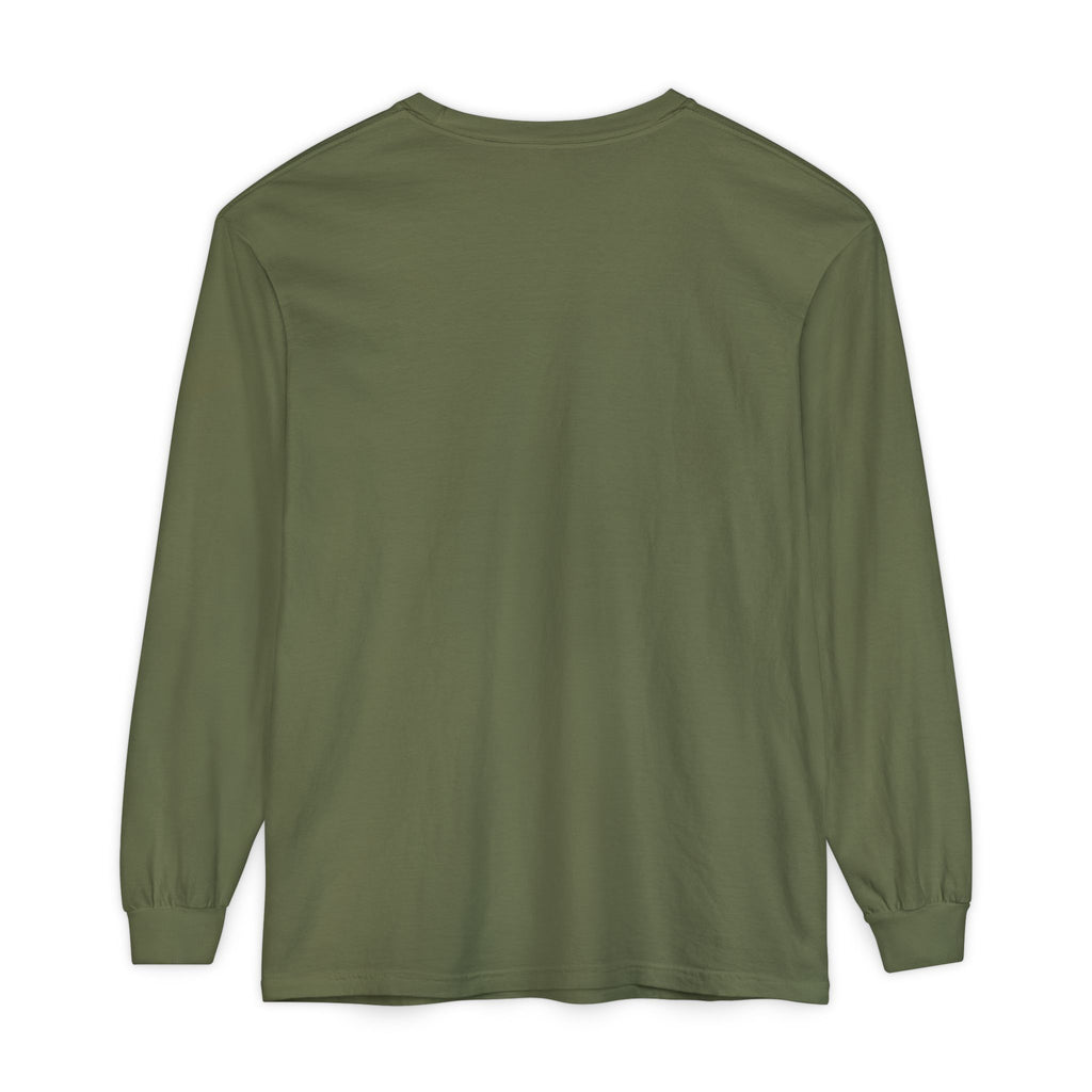 Rare Lab Script Logo garment-dyed long sleeve tee with the Rare Lab script logo