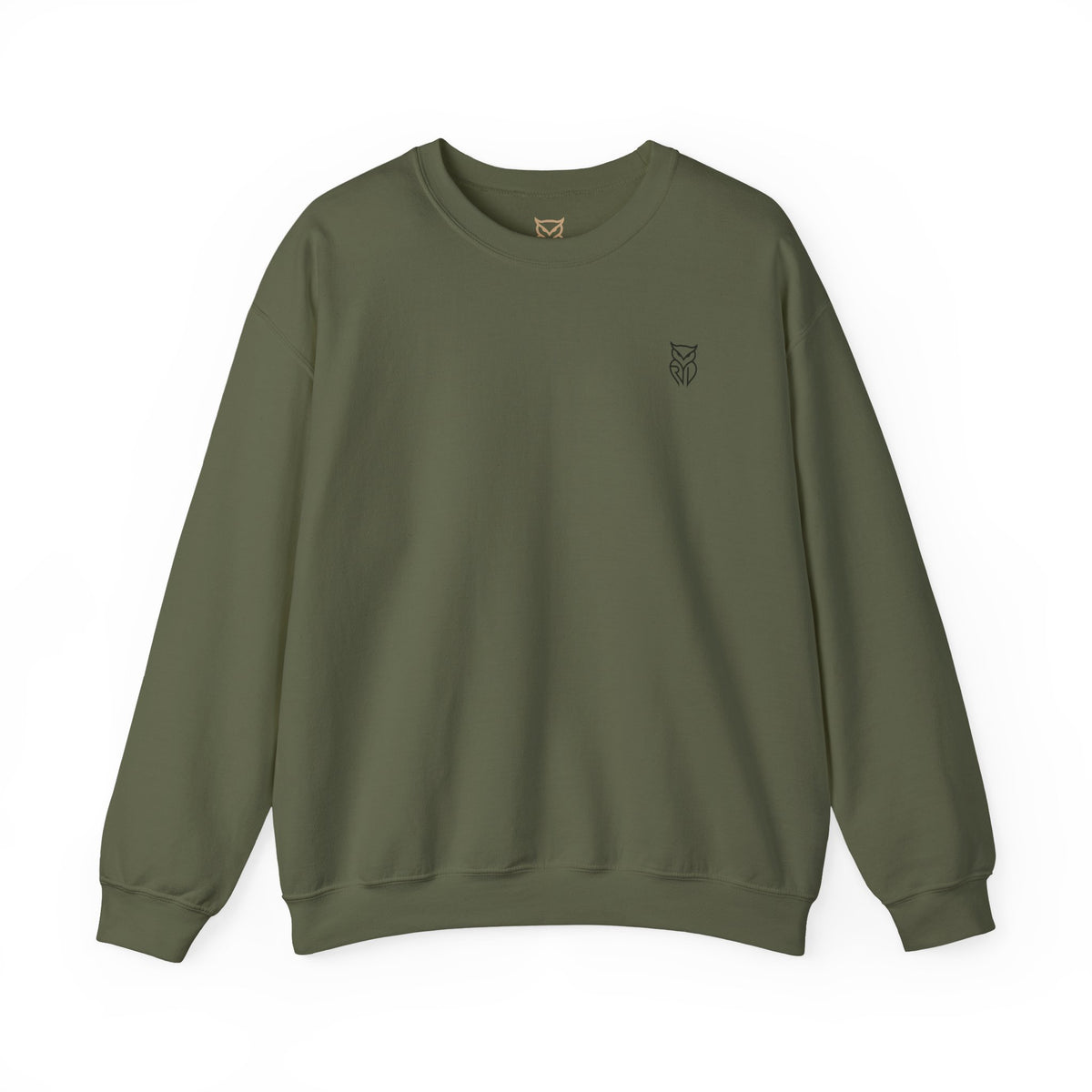 Rare Lab Retro TV Cart crewneck: small owl logo on the chest, faded TV on a rolling cart on the back