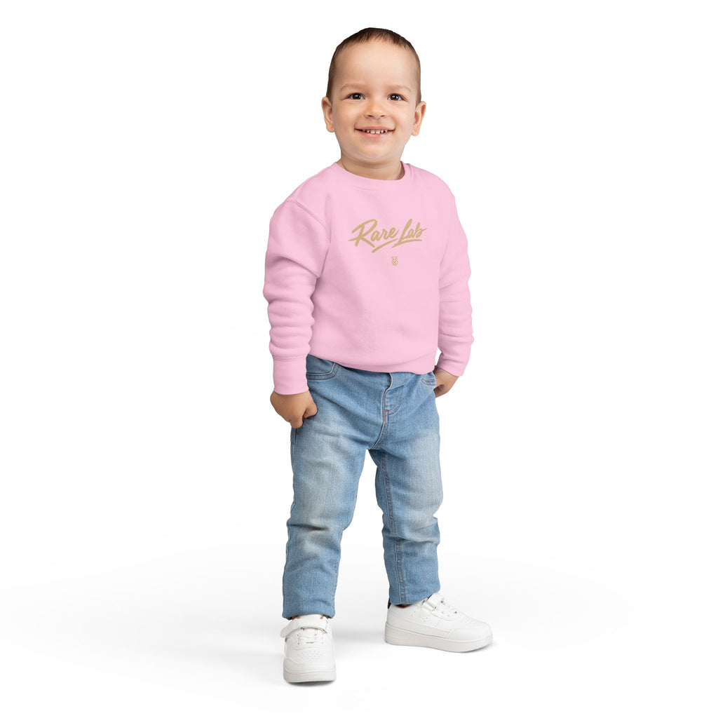Rare Lab Brush Stroke toddler sweatshirt: Rare Lab script across the chest