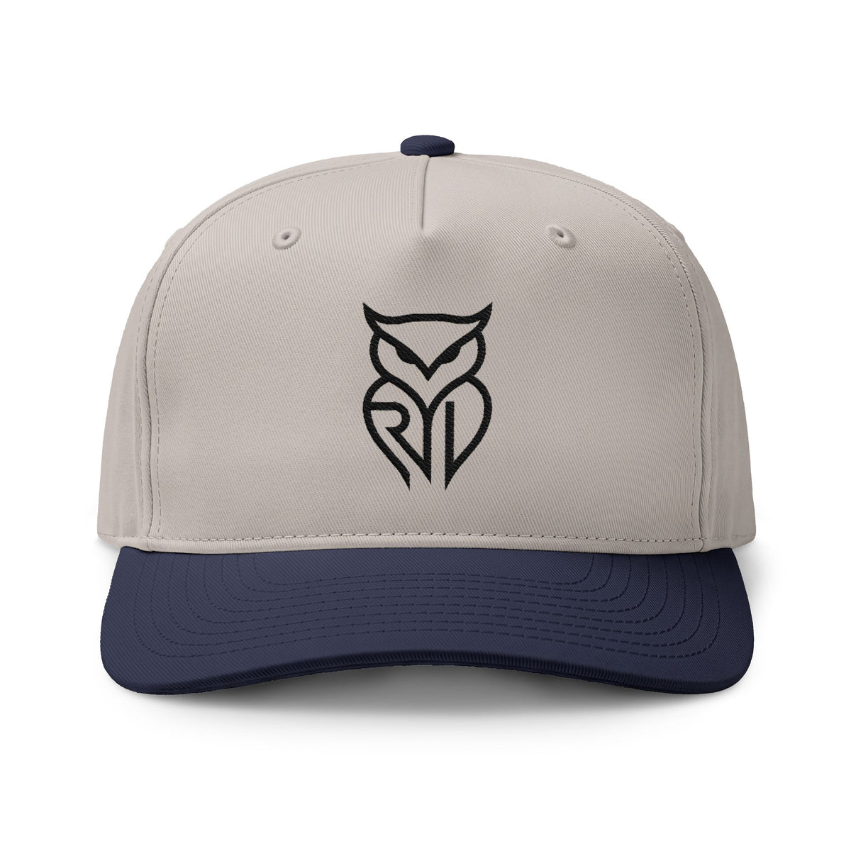 Rare Lab two-tone cap with the embroidered Rare Lab owl logo on the front