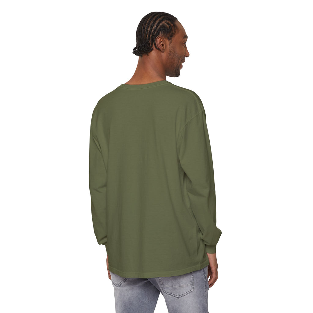 Rare Lab Script Logo garment-dyed long sleeve tee with the Rare Lab script logo