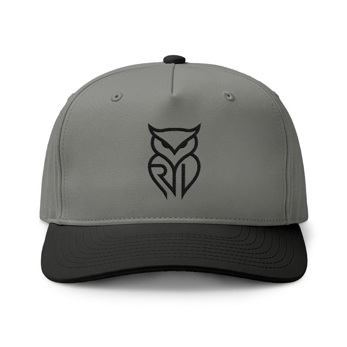 Rare Lab two-tone cap with the embroidered Rare Lab owl logo on the front