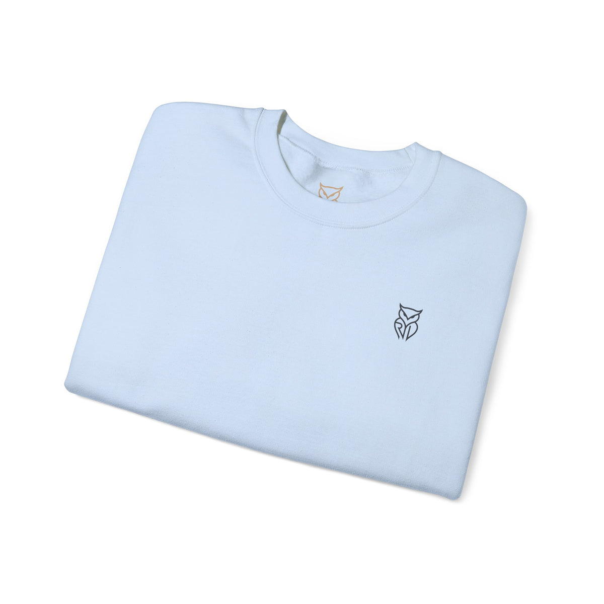 Rare Lab Retro TV Cart crewneck: small owl logo on the chest, faded TV on a rolling cart on the back