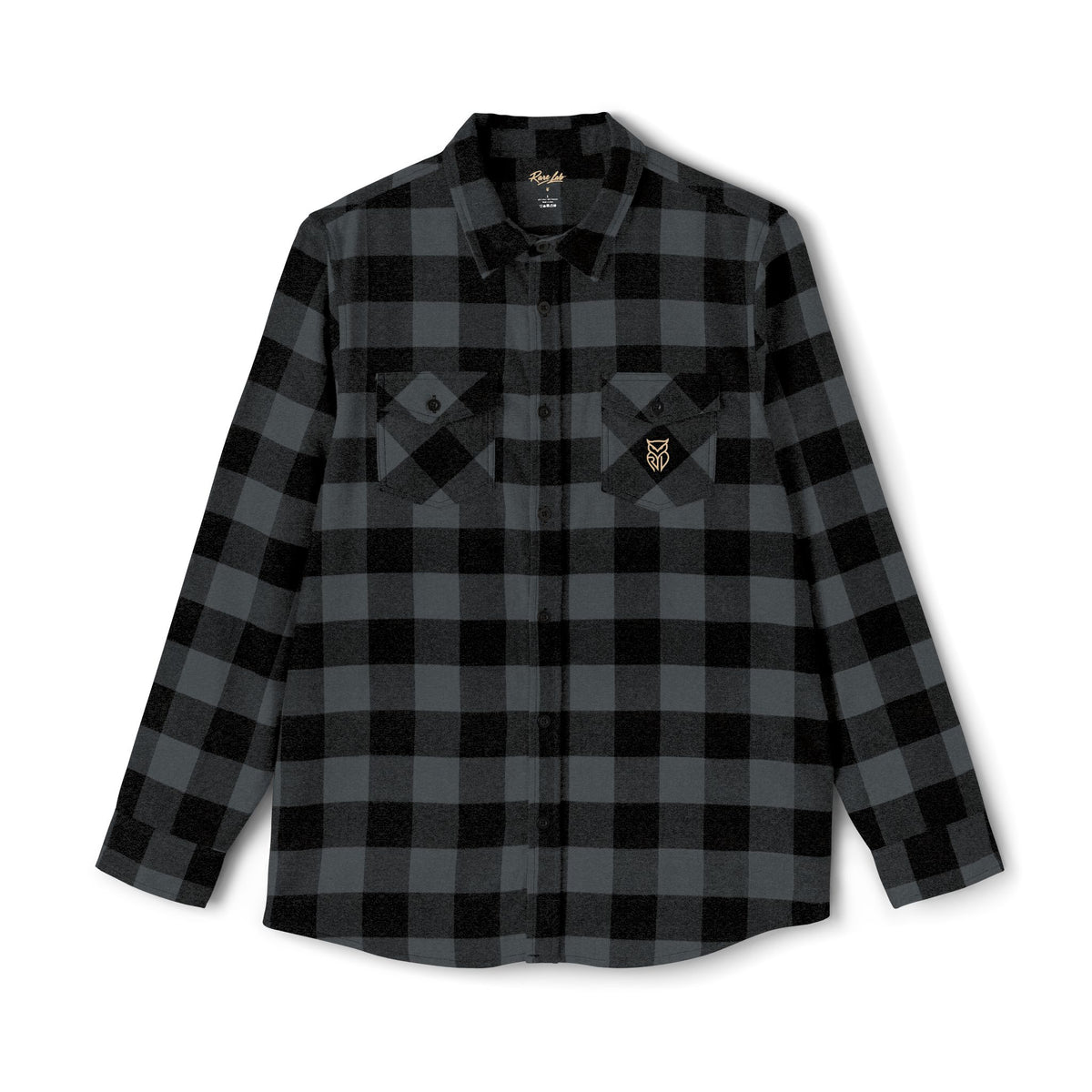 Rare Lab Logo flannel shirt with the Rare Lab logo