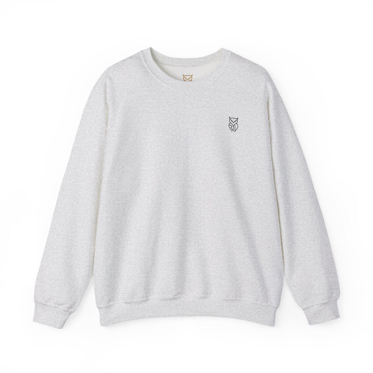 Rare Lab Retro TV Cart crewneck: small owl logo on the chest, faded TV on a rolling cart on the back