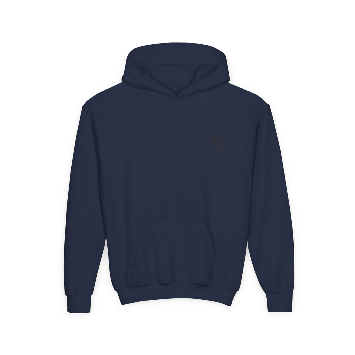 Rare Lab youth hoodie: small Rare Lab owl logo on the chest