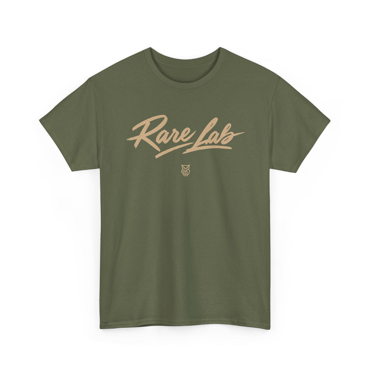 Rare Lab Brush Stroke tee: Rare Lab brush stroke script logo across the chest