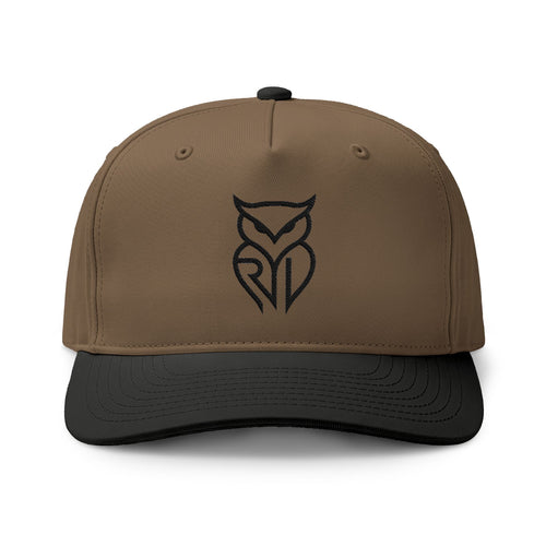 Rare Lab two-tone cap with the embroidered Rare Lab owl logo on the front