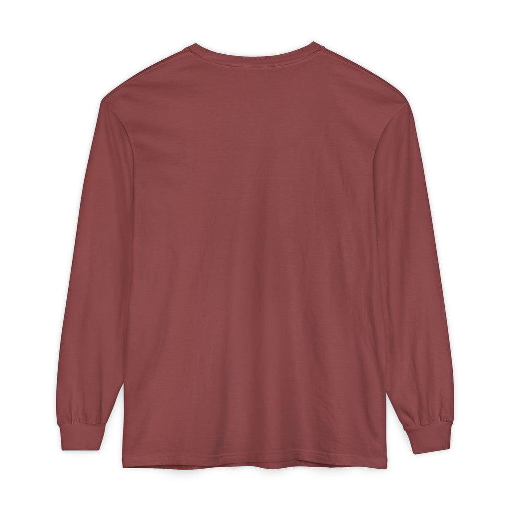 Rare Lab Drip Owl long sleeve tee: Rare Lab owl in glossy amber with an espresso drop, on the left chest