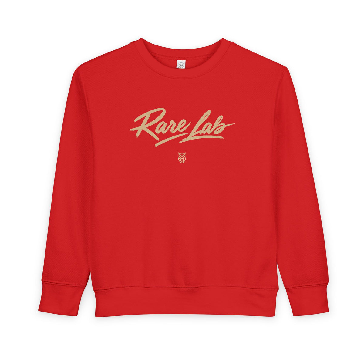 Rare Lab Brush Stroke toddler sweatshirt: Rare Lab script across the chest