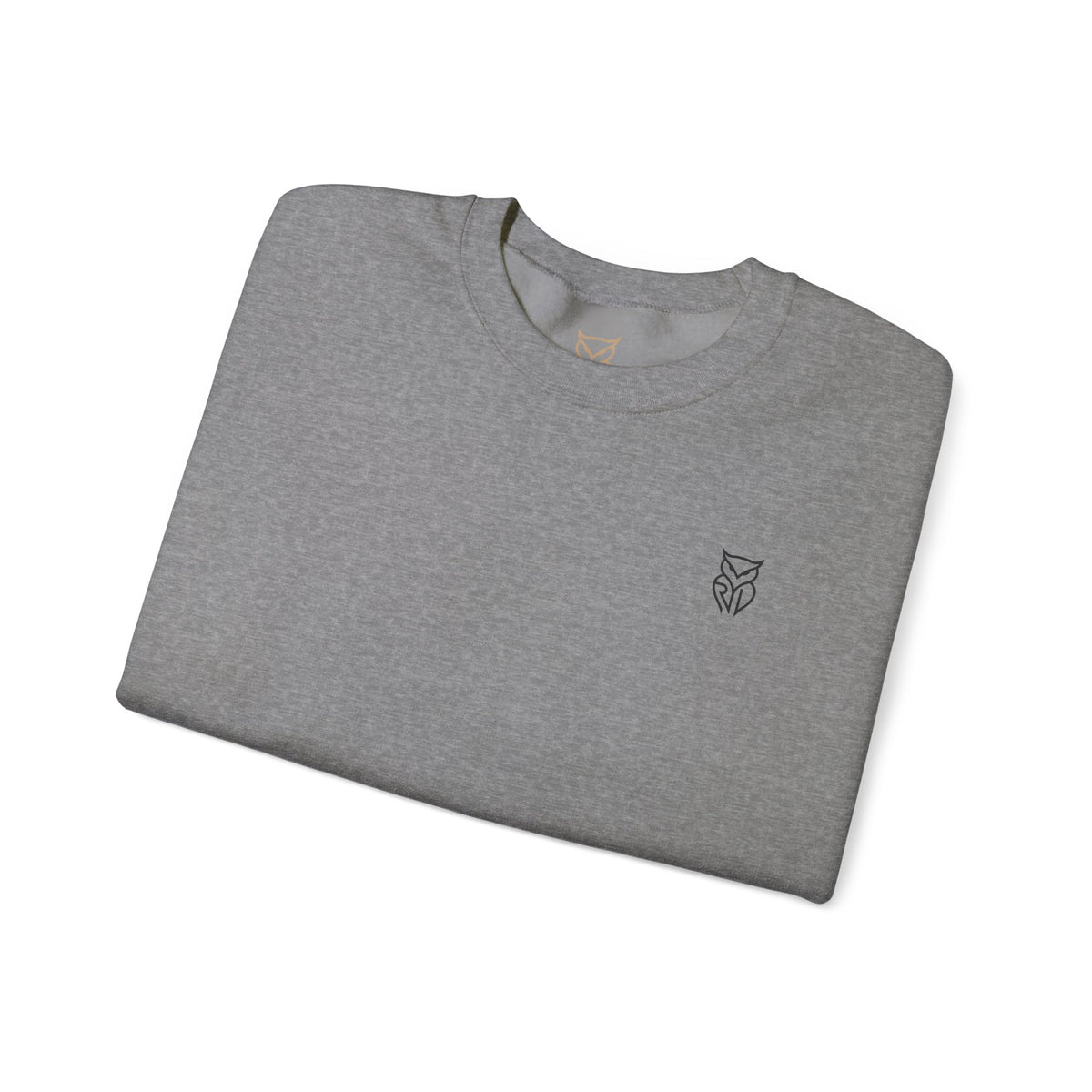 Rare Lab Retro TV Cart crewneck: small owl logo on the chest, faded TV on a rolling cart on the back