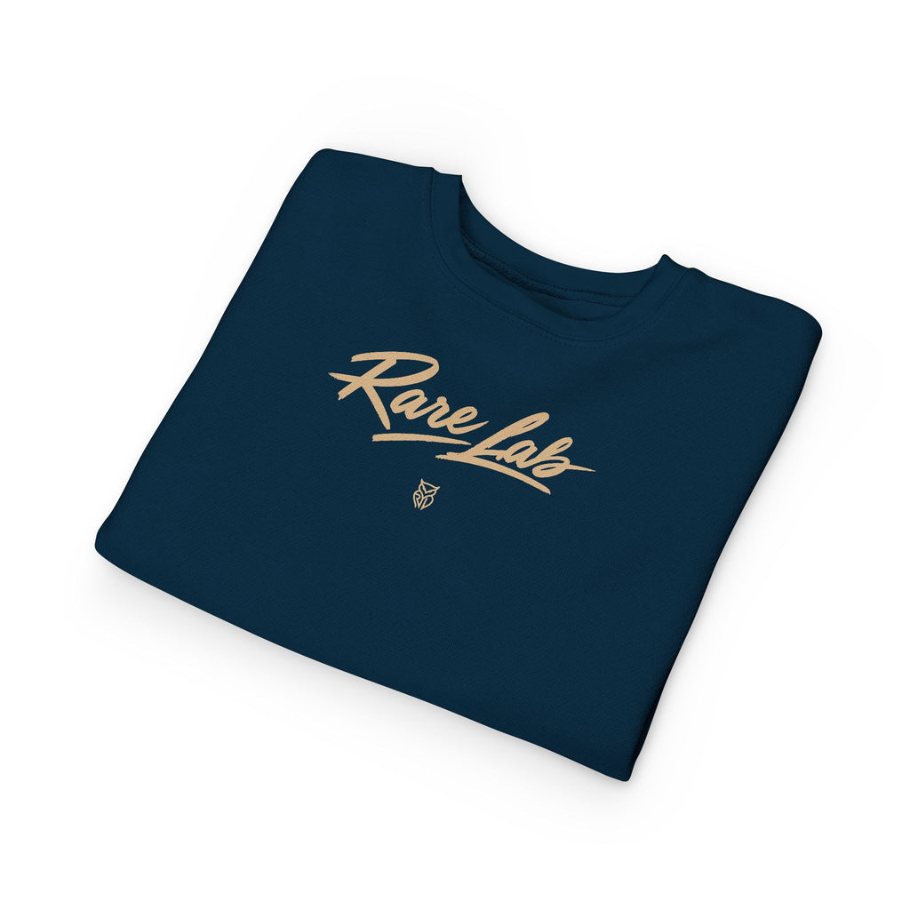 Rare Lab Brush Stroke toddler sweatshirt: Rare Lab script across the chest