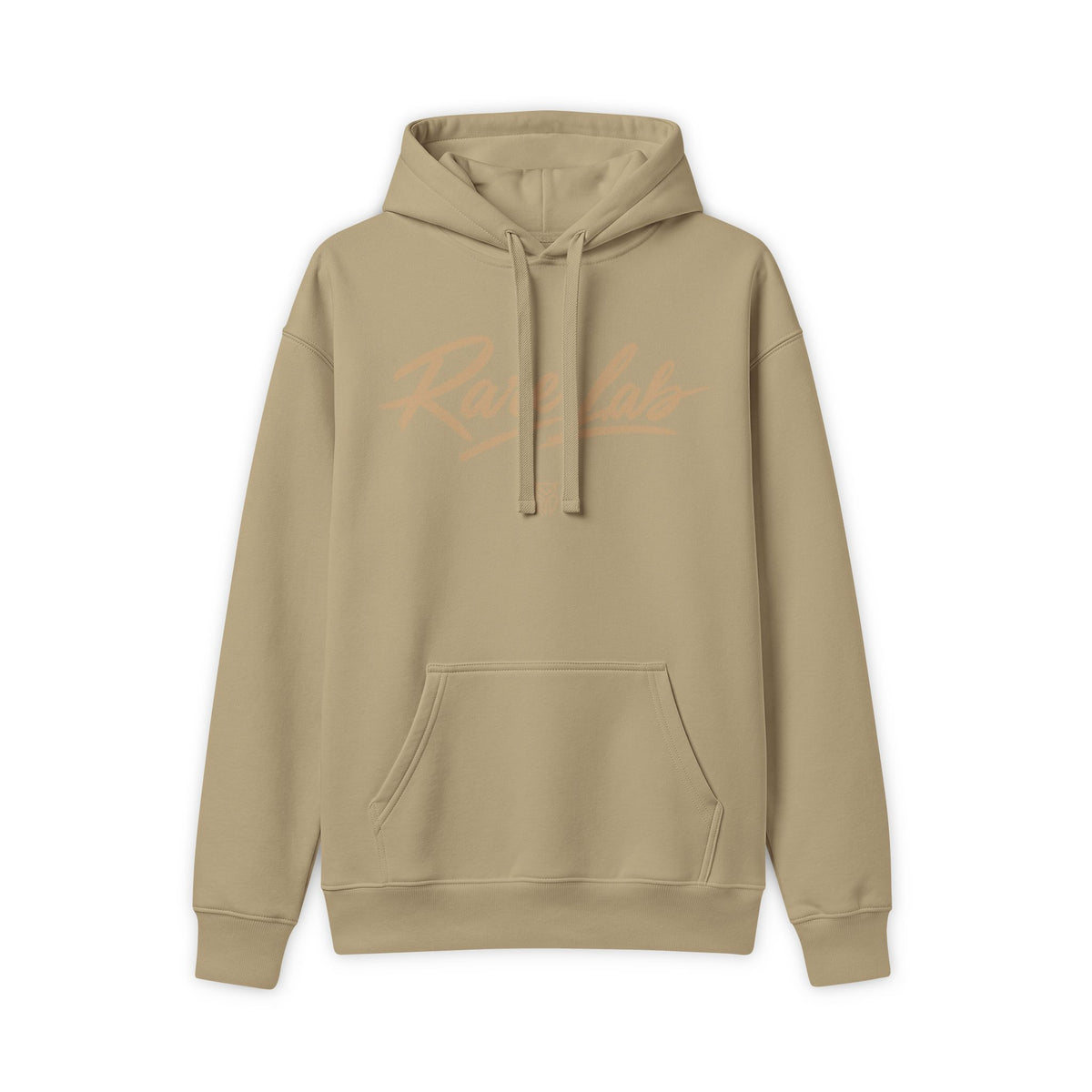 Rare Lab Brush Stroke heavyweight hoodie: Rare Lab brush stroke script logo across the chest