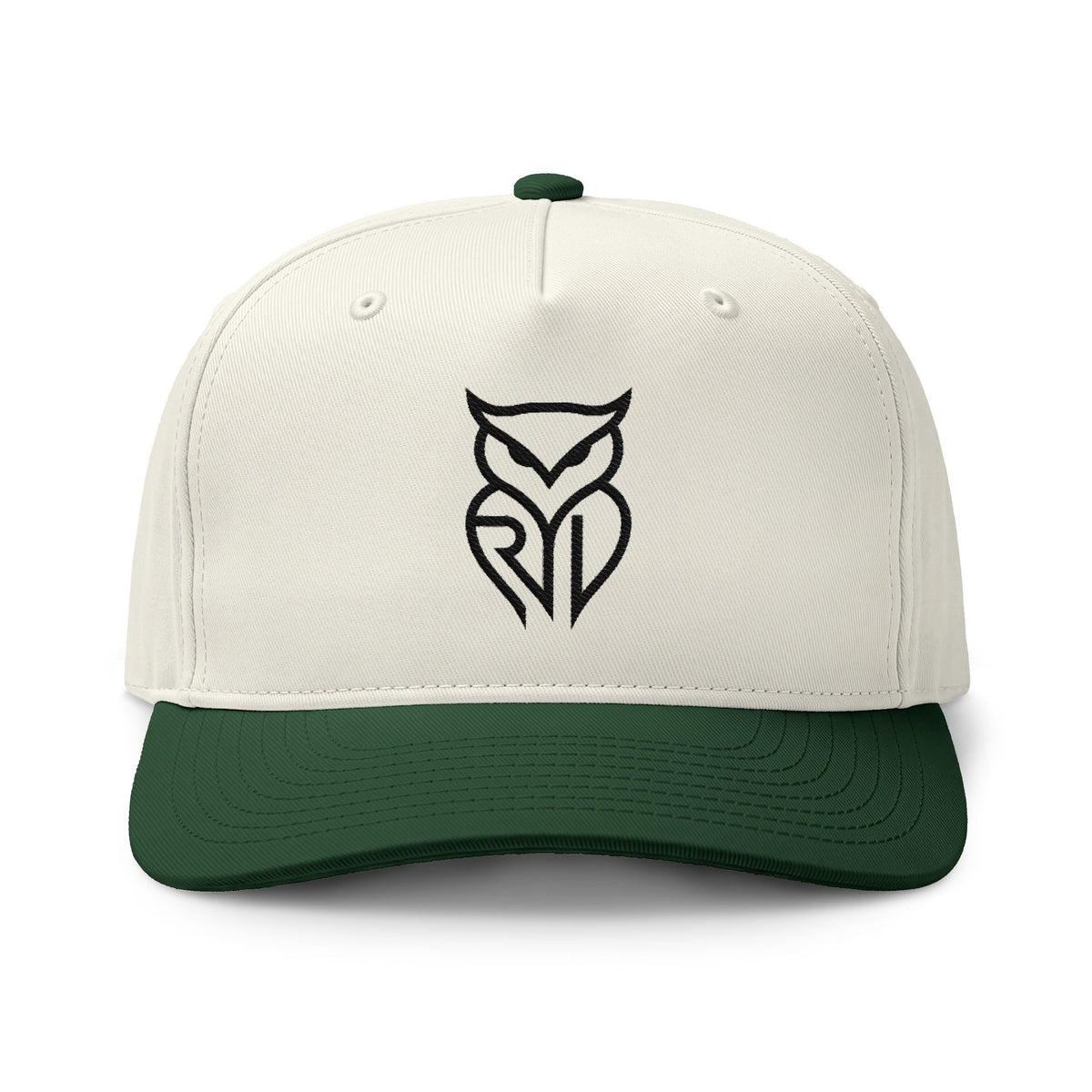 Rare Lab two-tone cap with the embroidered Rare Lab owl logo on the front