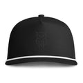 Rare Lab rope-trim snapback with the embroidered Rare Lab owl logo on the front