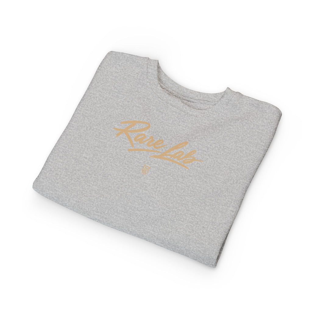 Rare Lab Brush Stroke toddler sweatshirt: Rare Lab script across the chest
