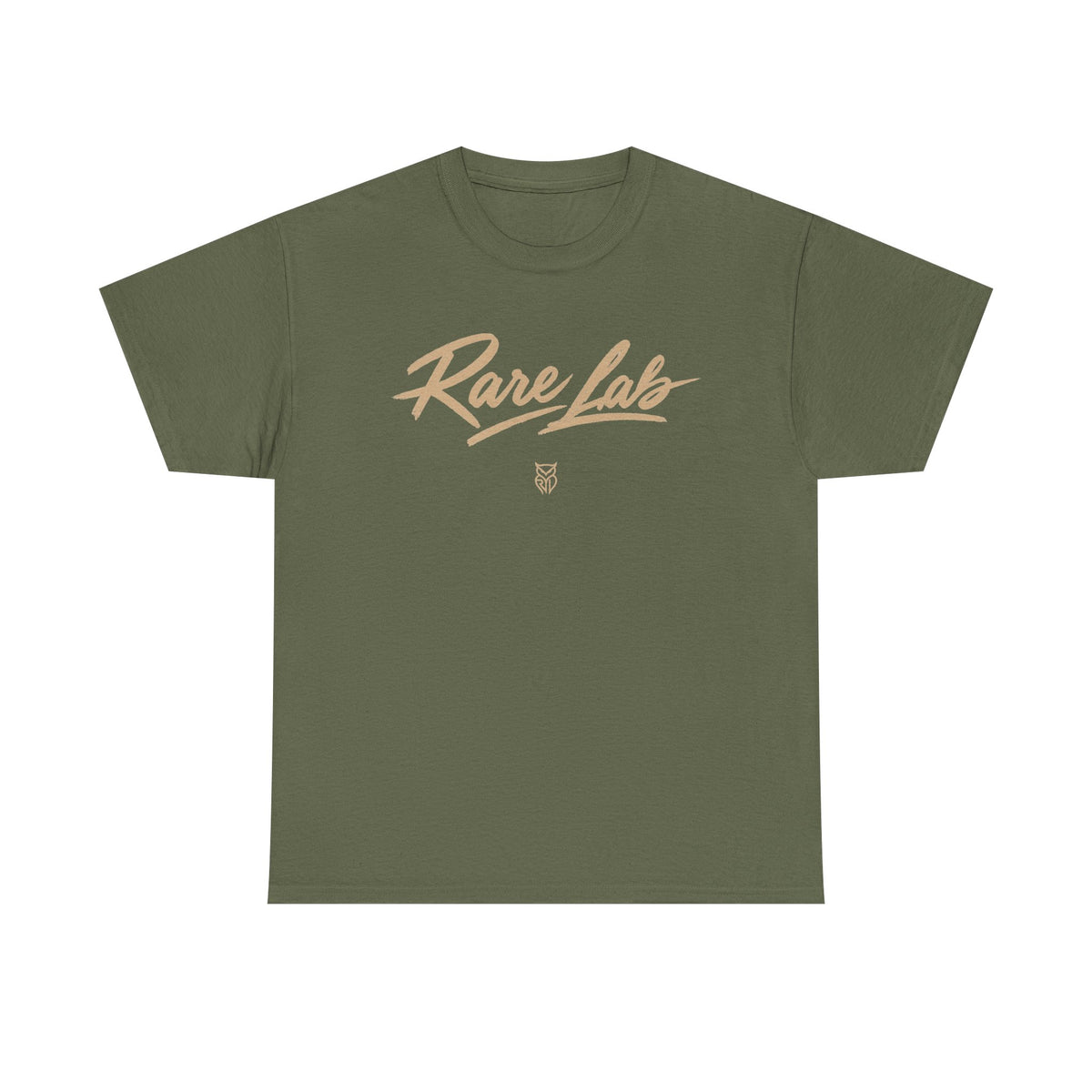 Rare Lab Brush Stroke tee: Rare Lab brush stroke script logo across the chest