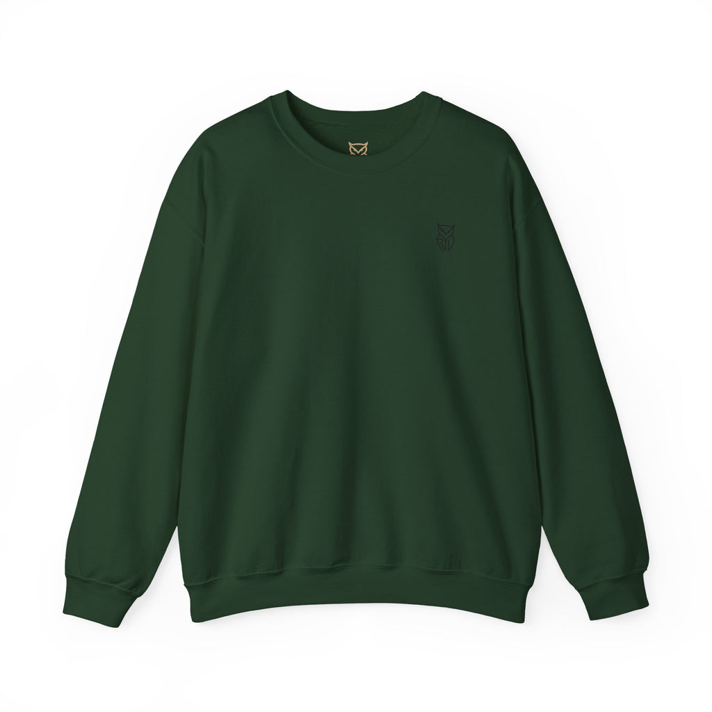 Rare Lab Retro TV Cart crewneck: small owl logo on the chest, faded TV on a rolling cart on the back
