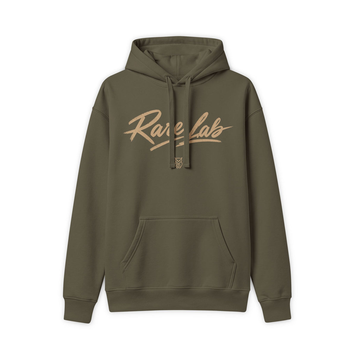 Rare Lab Brush Stroke heavyweight hoodie: Rare Lab brush stroke script logo across the chest