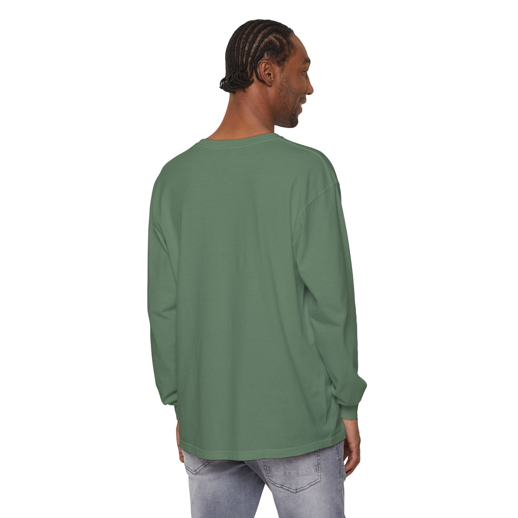 Rare Lab Script Logo garment-dyed long sleeve tee with the Rare Lab script logo