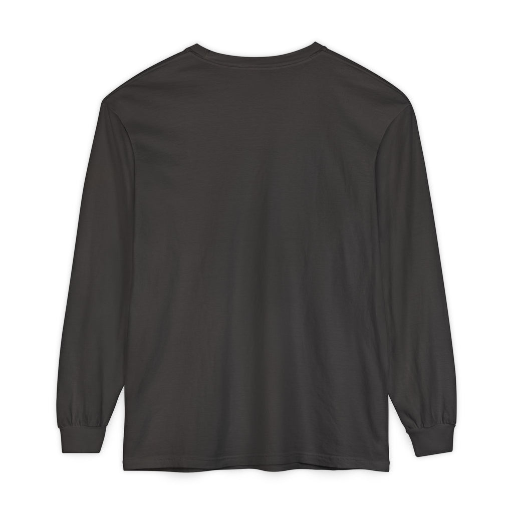 Rare Lab Drip Owl long sleeve tee: Rare Lab owl in glossy amber with an espresso drop, on the left chest