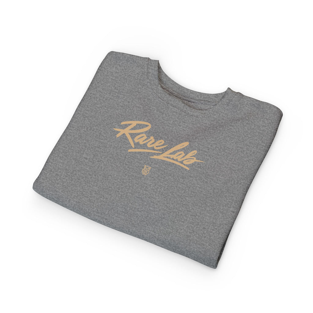 Rare Lab Brush Stroke toddler sweatshirt: Rare Lab script across the chest