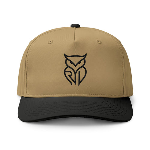 Rare Lab two-tone cap with the embroidered Rare Lab owl logo on the front
