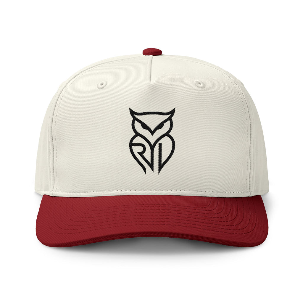 Rare Lab two-tone cap with the embroidered Rare Lab owl logo on the front