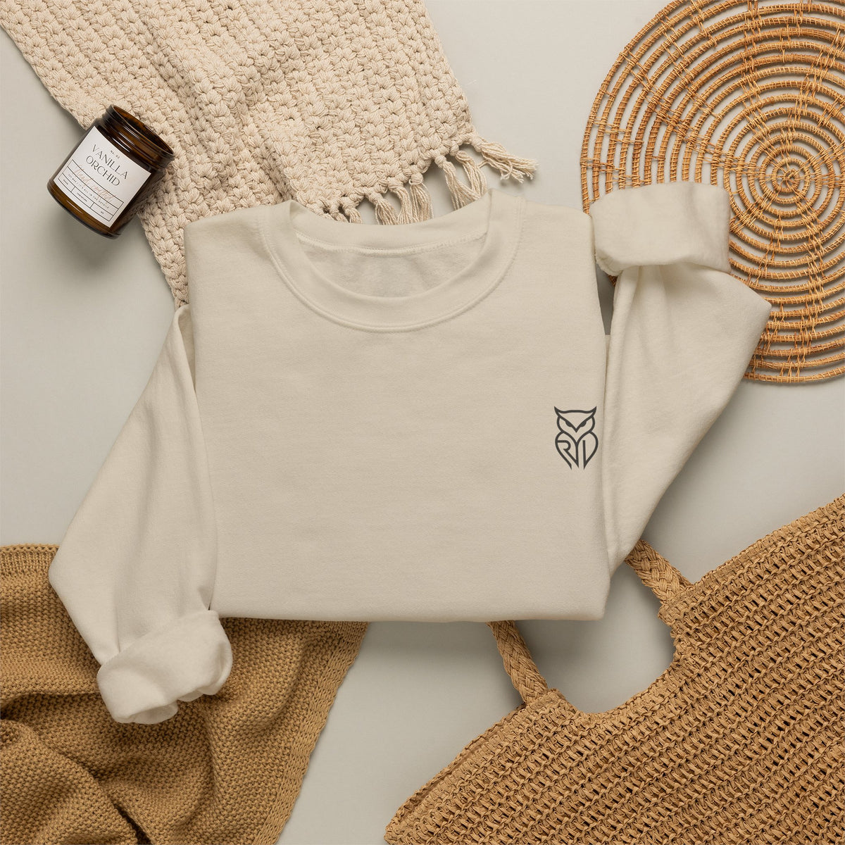 Rare Lab Logo crewneck sweatshirt with the Rare Lab logo
