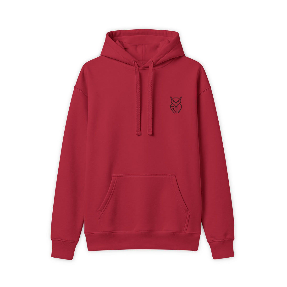Rare Lab RL Owl heavyweight hoodie: small minimal Rare Lab owl logo on the chest