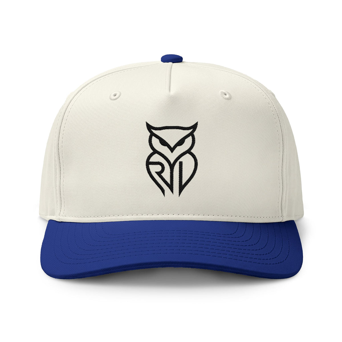 Rare Lab two-tone cap with the embroidered Rare Lab owl logo on the front