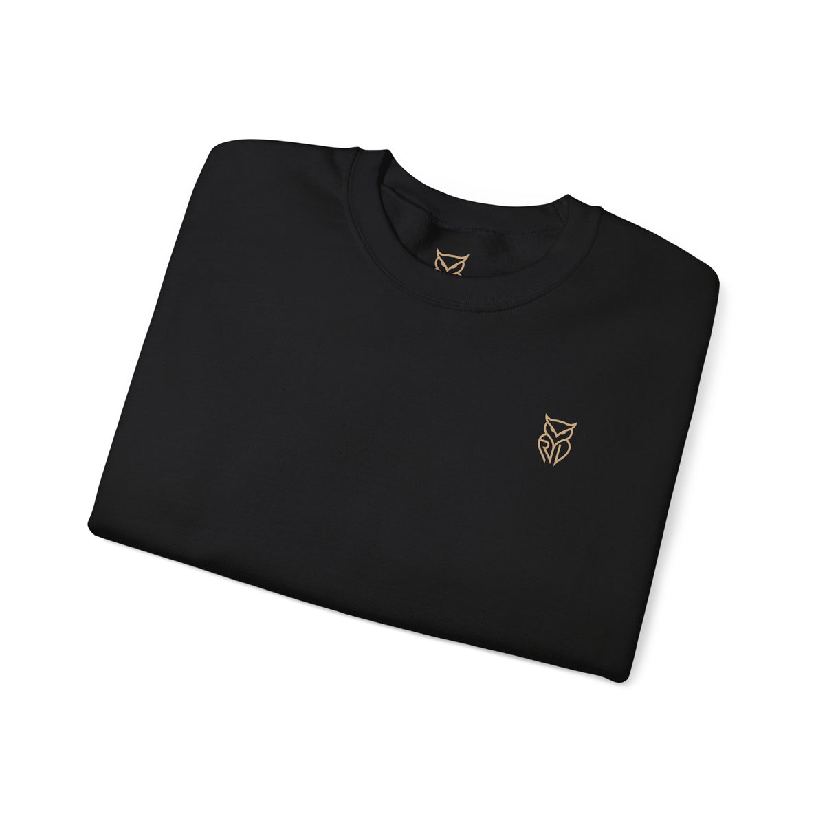 Rare Lab Retro TV Cart crewneck: small owl logo on the chest, faded TV on a rolling cart on the back