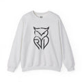 Rare Lab Midnight Owl crewneck in Ash: large night-sky owl on the front, C10 truck under a full moon on the back
