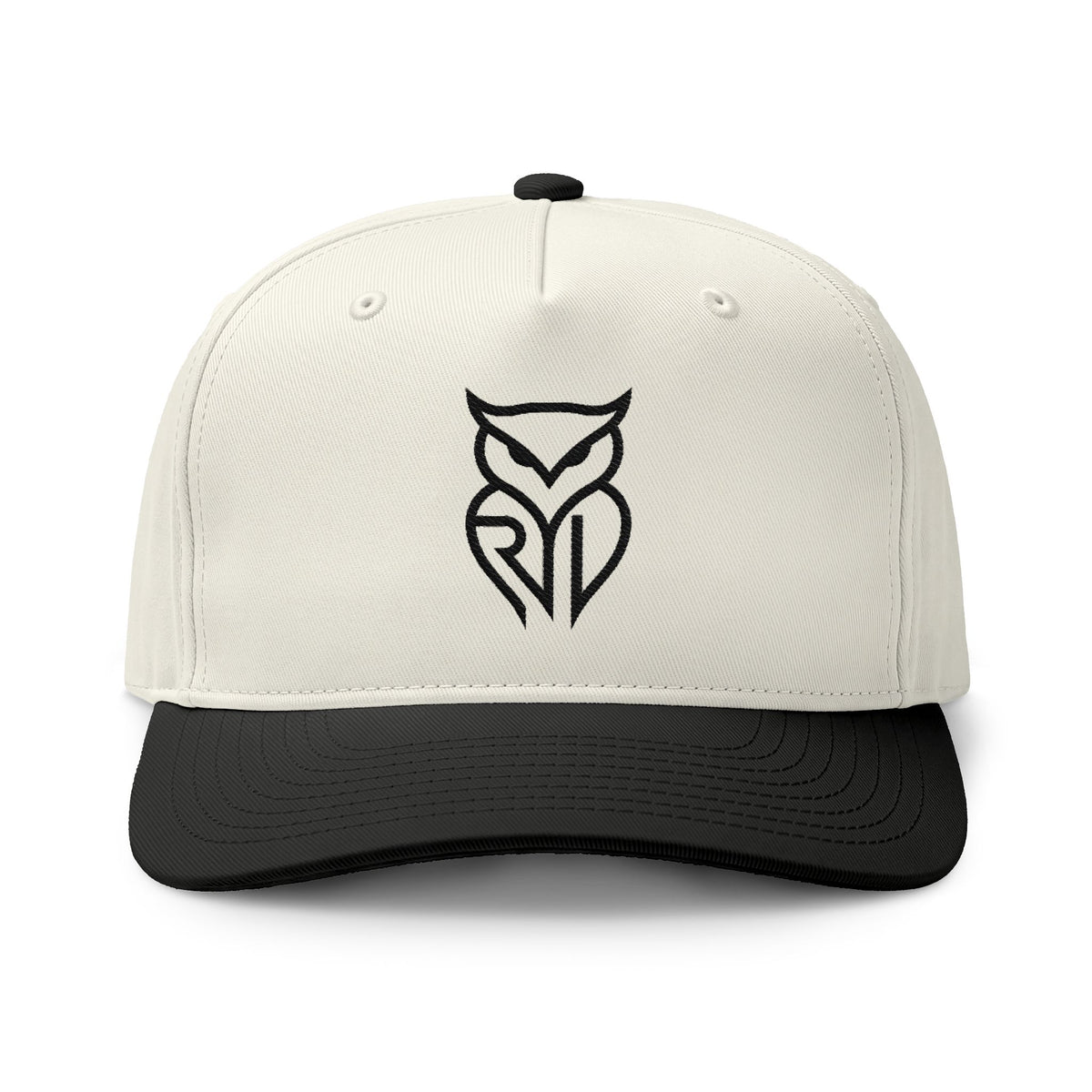 Rare Lab two-tone cap with the embroidered Rare Lab owl logo on the front