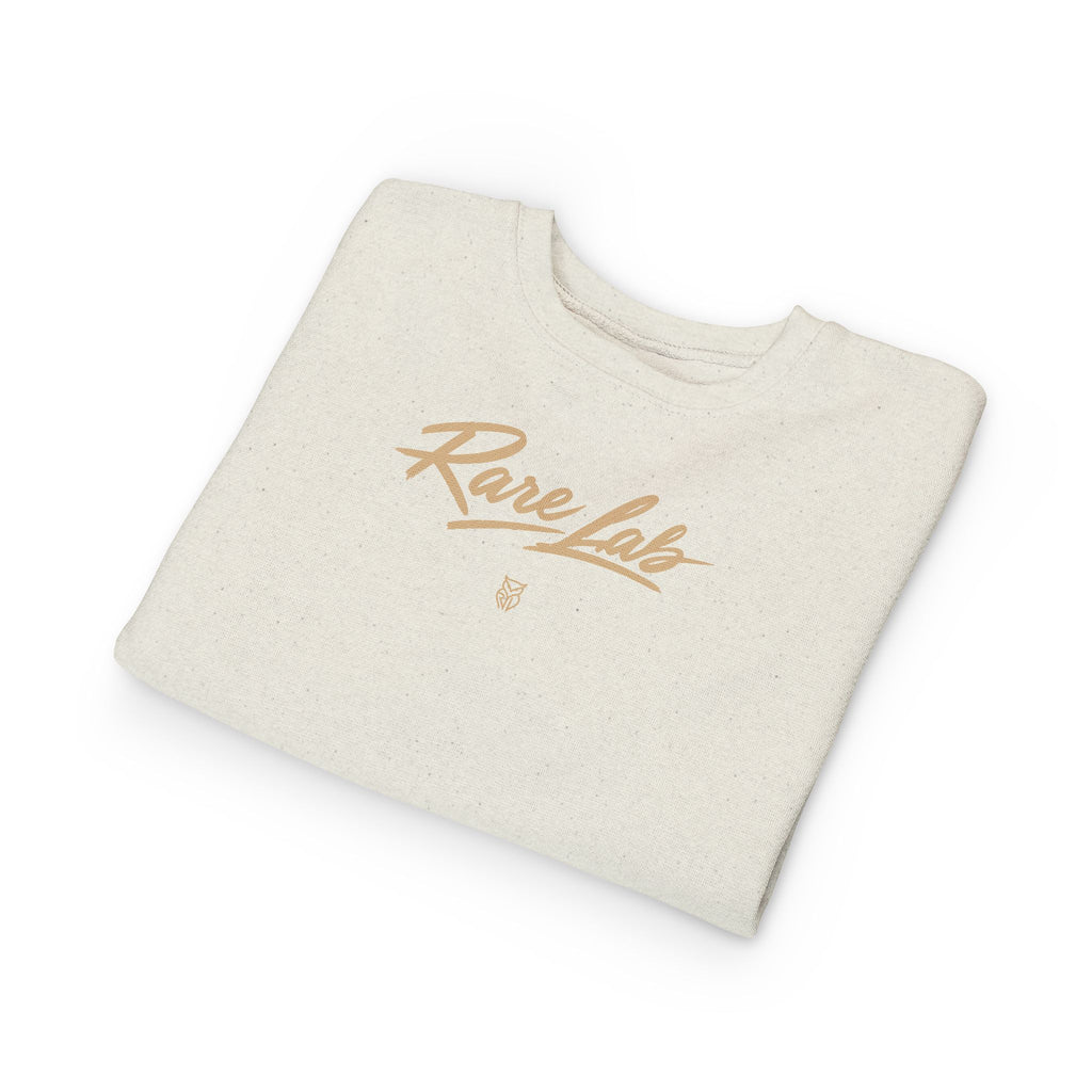 Rare Lab Brush Stroke toddler sweatshirt: Rare Lab script across the chest