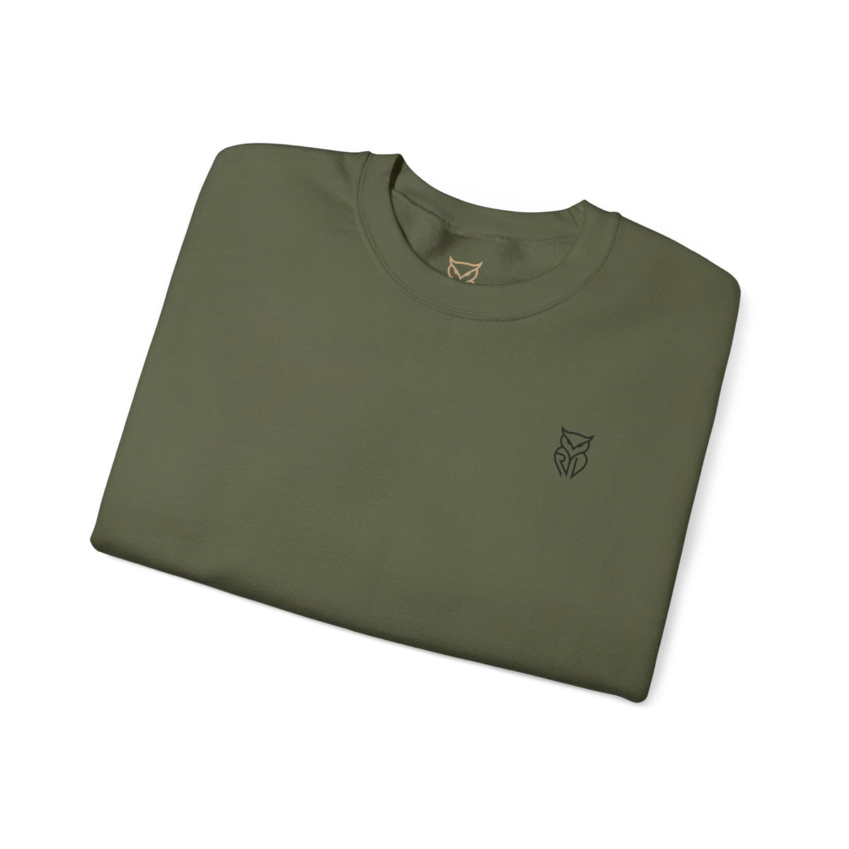 Rare Lab Retro TV Cart crewneck: small owl logo on the chest, faded TV on a rolling cart on the back