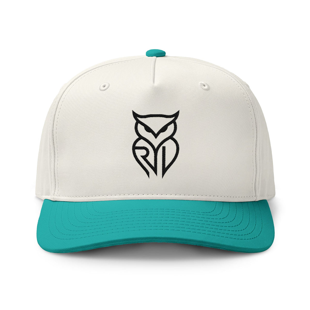 Rare Lab two-tone cap with the embroidered Rare Lab owl logo on the front