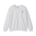 Rare Lab Drip Owl crewneck: Rare Lab owl in glossy amber with an espresso drop, on the left chest