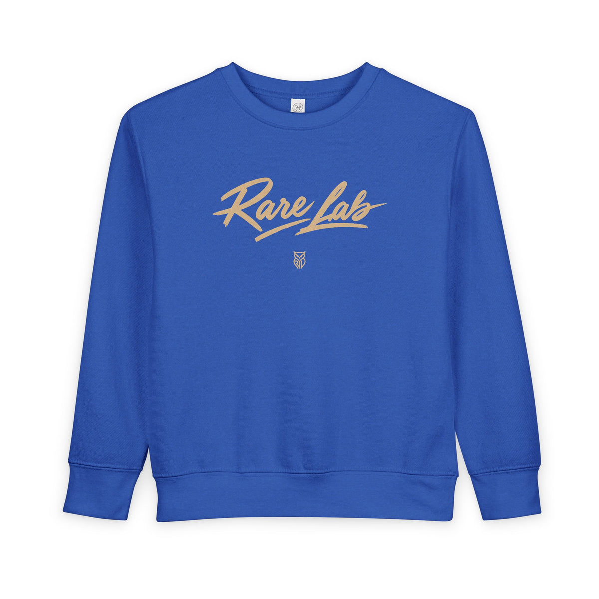 Rare Lab Brush Stroke toddler sweatshirt: Rare Lab script across the chest