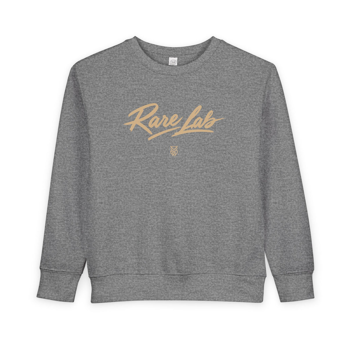Rare Lab Brush Stroke toddler sweatshirt: Rare Lab script across the chest