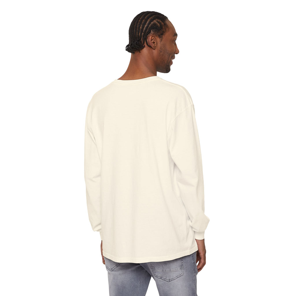 Rare Lab Script Logo garment-dyed long sleeve tee with the Rare Lab script logo