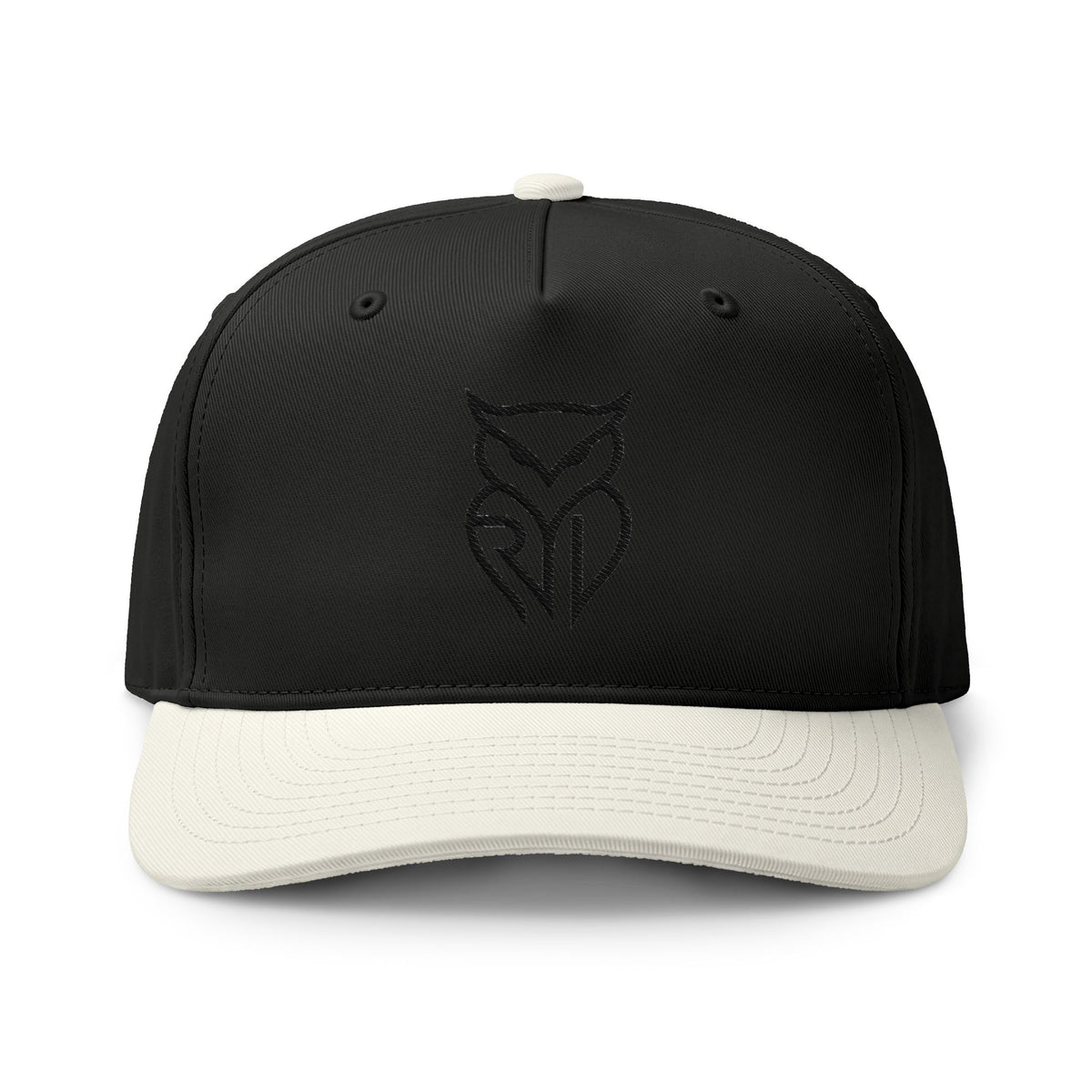 Rare Lab two-tone cap with the embroidered Rare Lab owl logo on the front