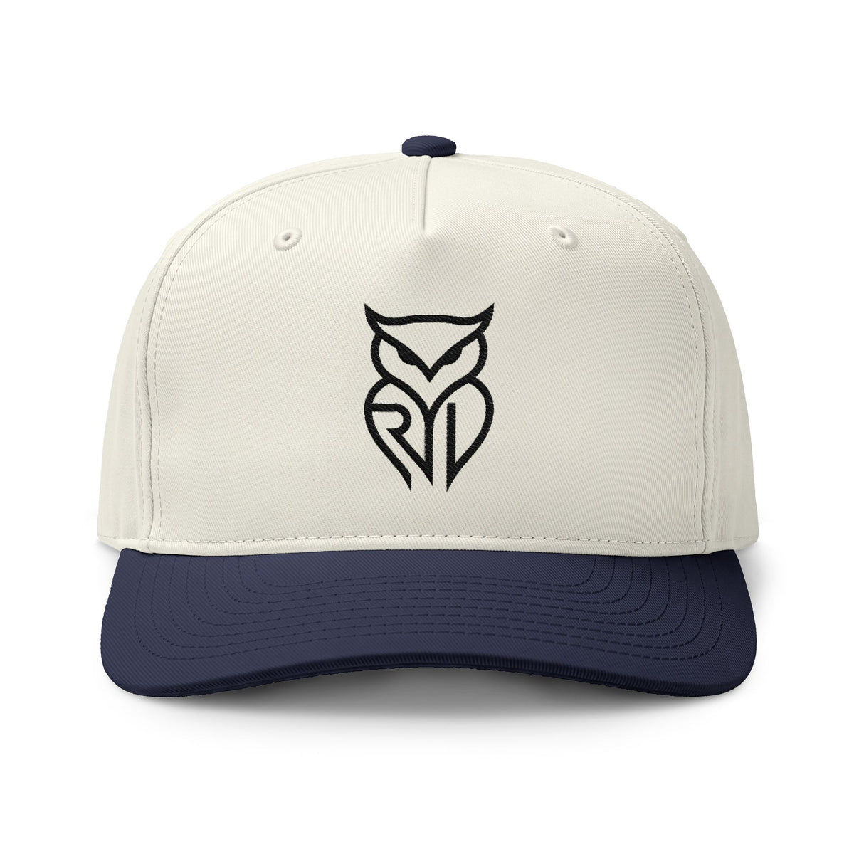 Rare Lab two-tone cap with the embroidered Rare Lab owl logo on the front