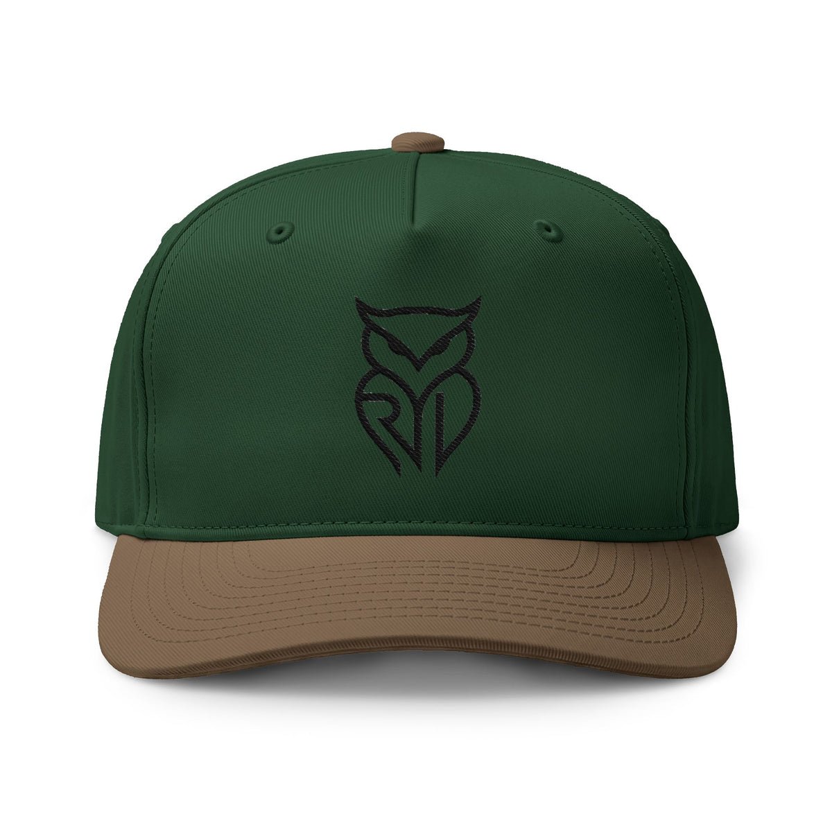 Rare Lab two-tone cap with the embroidered Rare Lab owl logo on the front
