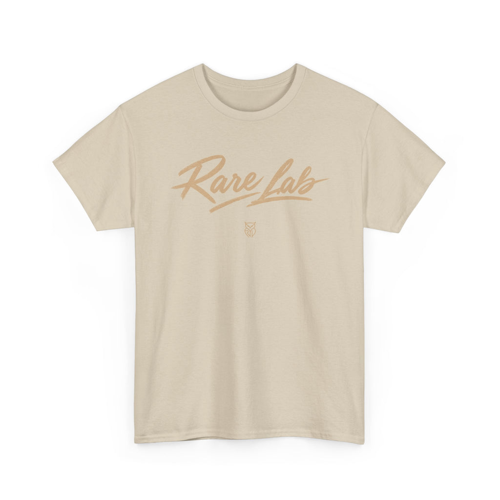 Rare Lab Brush Stroke tee: Rare Lab brush stroke script logo across the chest