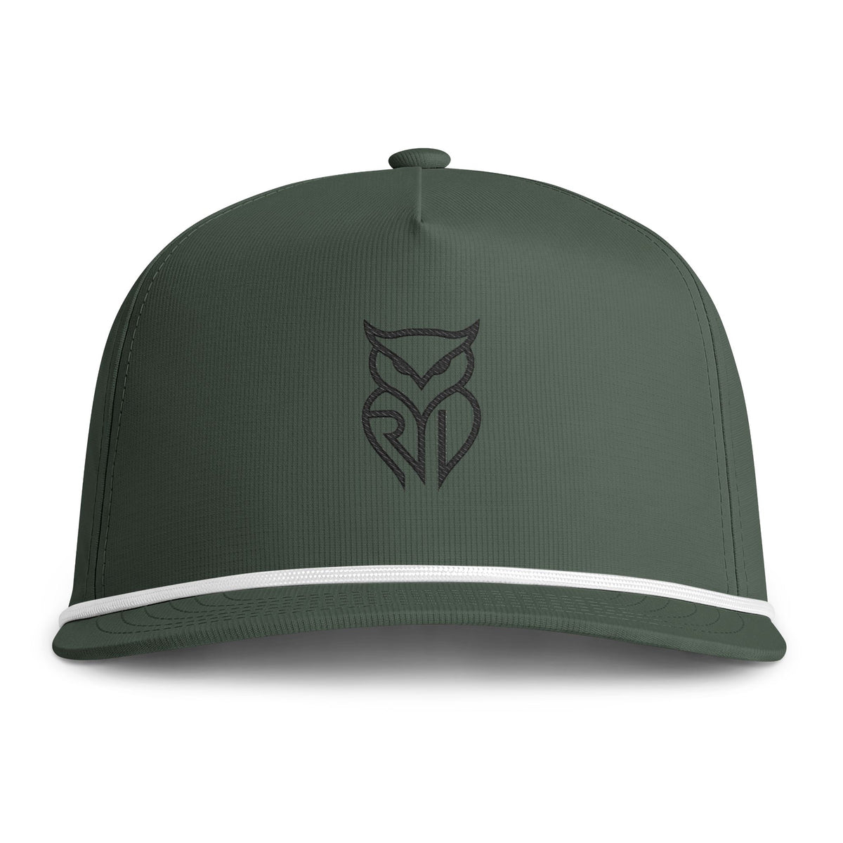 Rare Lab rope-trim snapback with the embroidered Rare Lab owl logo on the front