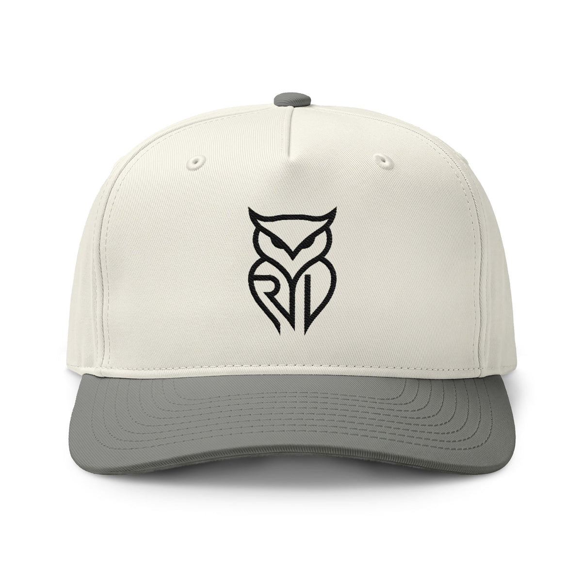 Rare Lab two-tone cap with the embroidered Rare Lab owl logo on the front